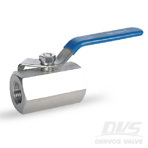 1PC Ball Valve, 1/2 Inch, 1000 psi, NPT, SS304