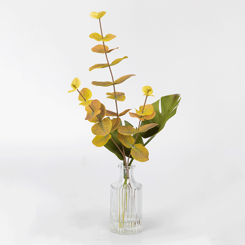 Silk Eucalyptus and Turtle Back Leaf, 45 CM