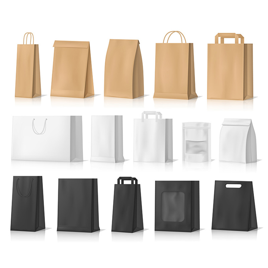 paper bag flat handle