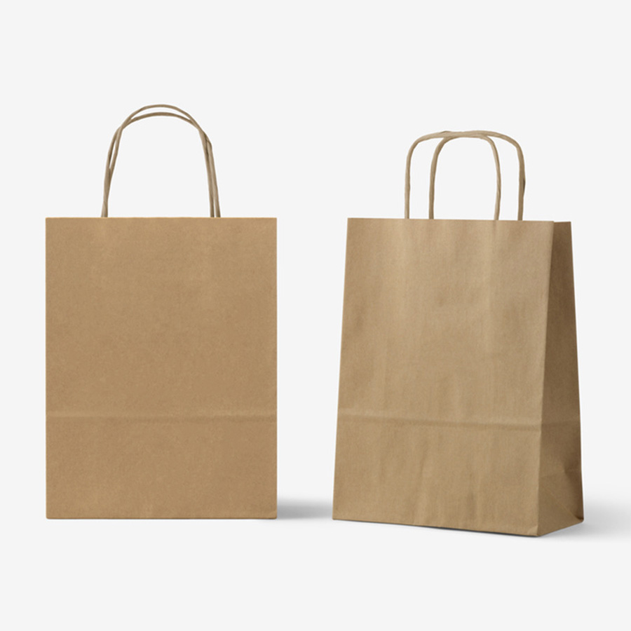 J cut paper bags