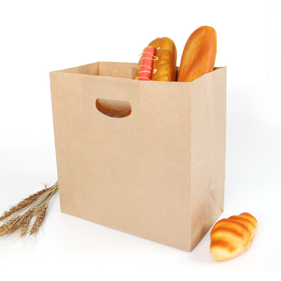 Die cut handle paper bags