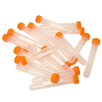 PP Plastic Centrifuge Tube, 15 ML, Round Bottom, Screw Cap